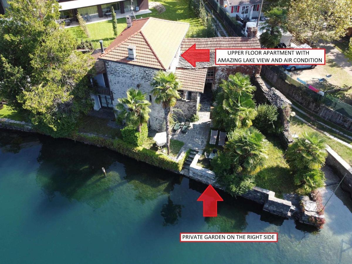 FLUX apprtamento direttamente sul lago dOrta Pettenasco Esterno foto